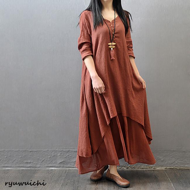 ワン tシャツワン シンプル マキシワン ヌケ感 夏新作 綿麻 ロング フレア UVカット 大 ワン tシャツワン シンプル マキシワン ヌケ感 夏新作 綿麻 ロング フレア UVカット 大