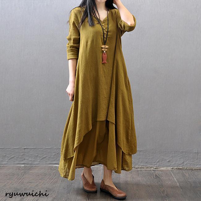 ワン tシャツワン シンプル マキシワン ヌケ感 夏新作 綿麻 ロング フレア UVカット 大 ワン tシャツワン シンプル マキシワン ヌケ感 夏新作 綿麻 ロング フレア UVカット 大