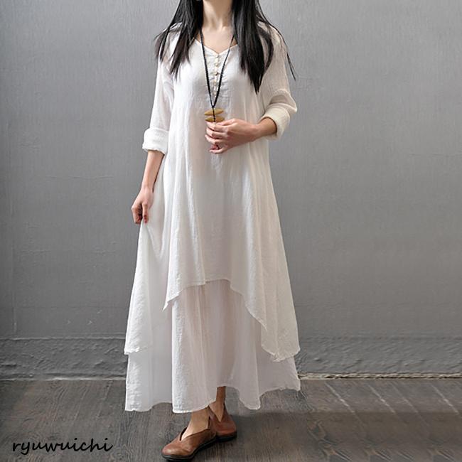 ワン tシャツワン シンプル マキシワン ヌケ感 夏新作 綿麻 ロング フレア UVカット 大 ワン tシャツワン シンプル マキシワン ヌケ感 夏新作 綿麻 ロング フレア UVカット 大