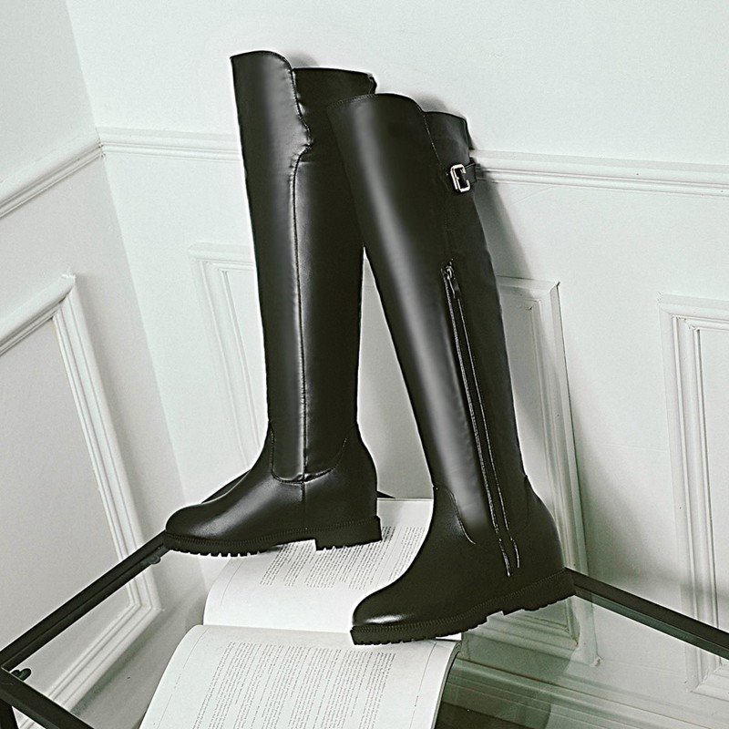 ロングブーツレディースニーハイブーツウェッジソールブーツロングブーツ黒 韓国風 美脚 ロングブーツ ロングブーツレディースニーハイブーツウェッジソールブーツロングブーツ黒 韓国風 美脚 ロングブーツ