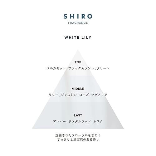 SHIRO ホワイトリリー フレグランスディフューザーリキッド (300mL / 3か月目安) ルームフレグランス (詰め替え用リキッド＋スティック)