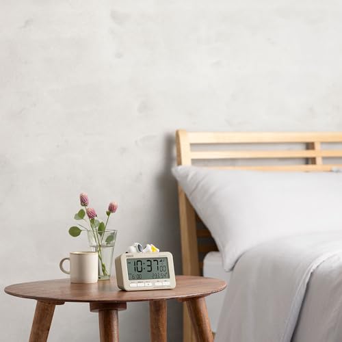 リズム(RHYTHM) スヌーピー 目覚まし時計 デジタル 電波時計 立体 フィギュア 電子音 アラ