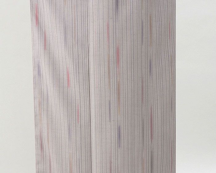 紬 新品仕立済 正絹 彩香 変わり縞模様 紬 身丈165cm 裄丈68cm 新品 仕立て上がり 着物