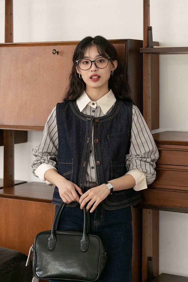 【送.料.無.料】【高.品.質韓国人気品!】【急速出荷】2025初春作高.品.質シャツベストスカートアウタートップス体型カバー着痩せメガ割韓国ファッション 【送.料.無.料】【高.品.質韓国人気品!】【急速出荷】2025初春作高.品.質シャツベストスカートアウタートップス体型カバー着痩せメガ割韓国ファッション