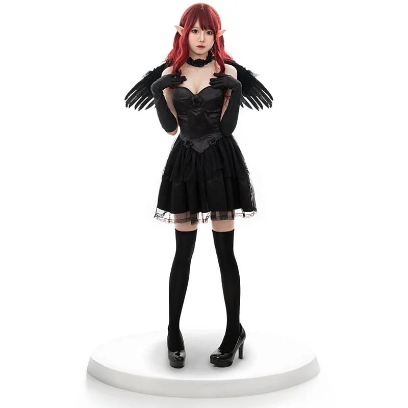 (4点セット)デビル 悪魔天使 仮装 パーティー コスプレ お祭り ハロウィン 今年 短纳期 ワンピース セット (4点セット)デビル 悪魔天使 仮装 パーティー コスプレ お祭り ハロウィン 今年 短纳期 ワンピース セット