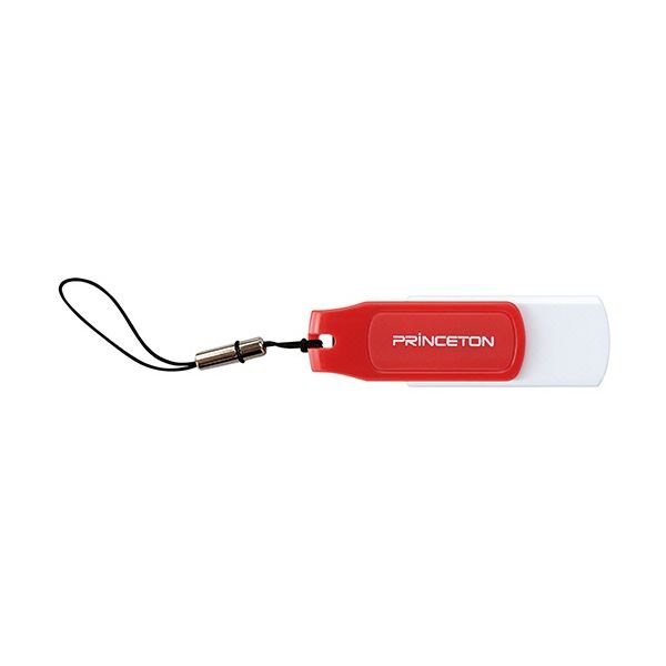 （まとめ）プリンストン USBフラッシュメモリーストラップ付き 8GB オレンジ/ホワイト PFU-T3KT/8GRTA 1個[x10セット]