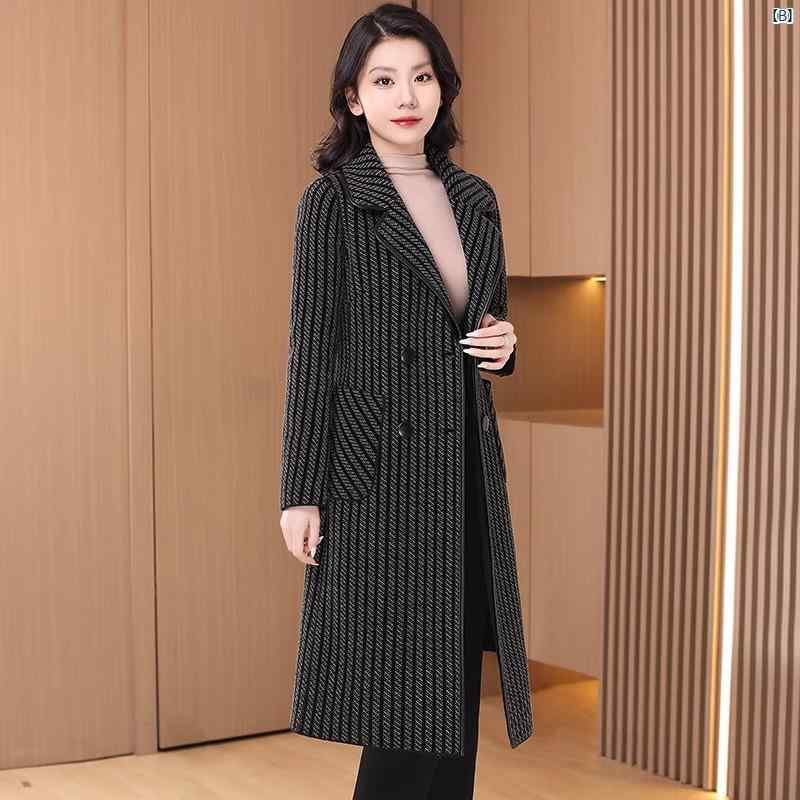 レディース レディース ファッション 上品 オシャレ 綺麗 コート 両面 ウール スーツ ジャケット 秋冬 小柄 ハイエンド マザー ミディアム レングス 厚手 レディース レディース ファッション 上品 オシャレ 綺麗 コート 両面 ウール スーツ ジャケット 秋冬 小柄 ハイエンド マザー ミディアム レングス 厚手