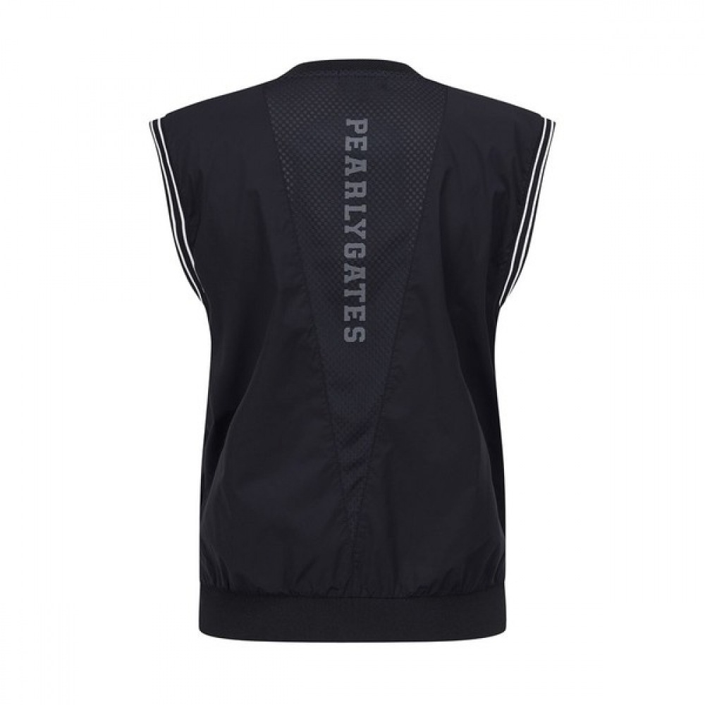 Paris Gates] レディースバックロゴカラーラインノースリーブトップ