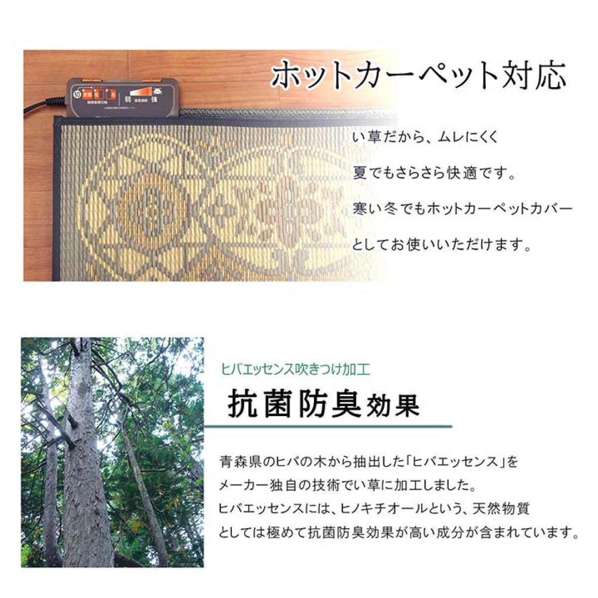 【I】【代引不可】イケヒコ 国産い草ラグ カーペット Fサークル 滑り止め付 グレー 約191×191cm 1718070【北海道・沖縄・離島不可】【代引不可/沖縄・離島 【I】【代引不可】イケヒコ 国産い草ラグ カーペット Fサークル 滑り止め付 グレー 約191×191cm 1718070【北海道・沖縄・離島不可】【代引不可/沖縄・離島