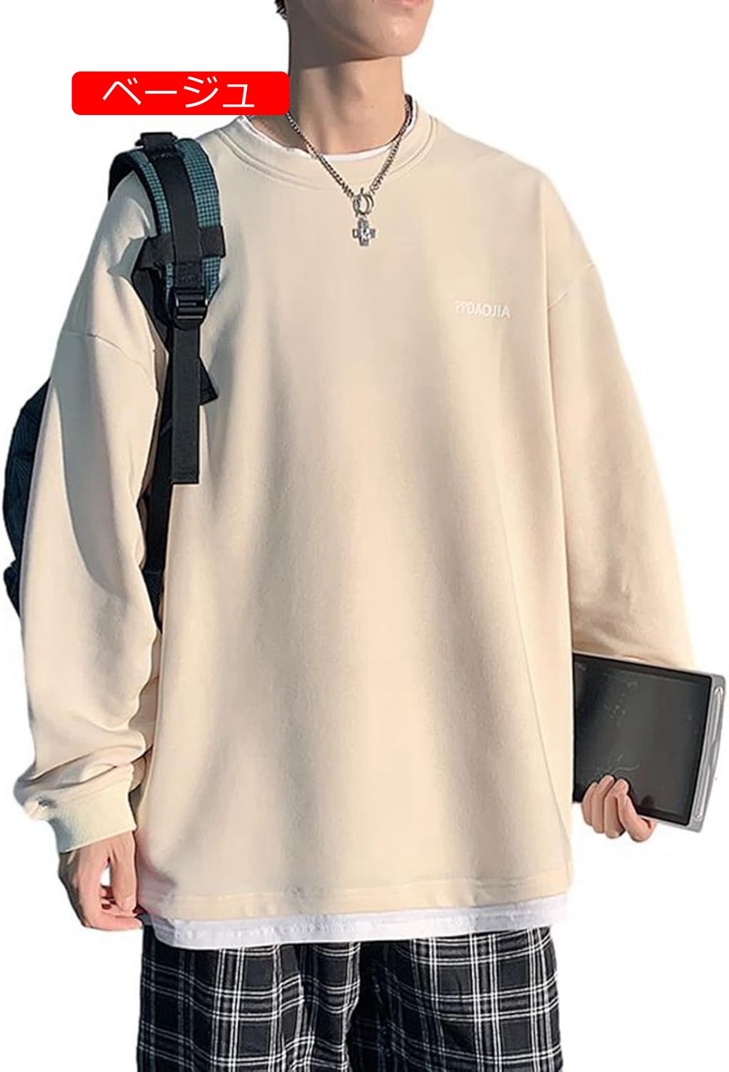 トレーナー メンズ 5xl ピンク フェイクレイヤード クルーネック 長袖 パーカー Tシャツ クルーネック ビッグサイズ フルオーバー 春秋服 着こなし 体型パカー 日系 個性的 bf風 トレーナー メンズ 5xl ピンク フェイクレイヤード クルーネック 長袖 パーカー Tシャツ クルーネック ビッグサイズ フルオーバー 春秋服 着こなし 体型パカー 日系 個性的 bf風