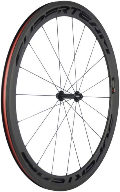 50mm クリンチャ ーホイールセット700c 23mm ロードバイク カーボン ホイール (ブラック) 50mm クリンチャ ーホイールセット700c 23mm ロードバイク カーボン ホイール (ブラック)