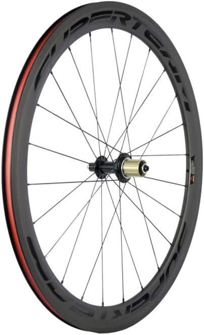 50mm クリンチャ ーホイールセット700c 23mm ロードバイク カーボン ホイール (ブラック) 50mm クリンチャ ーホイールセット700c 23mm ロードバイク カーボン ホイール (ブラック)