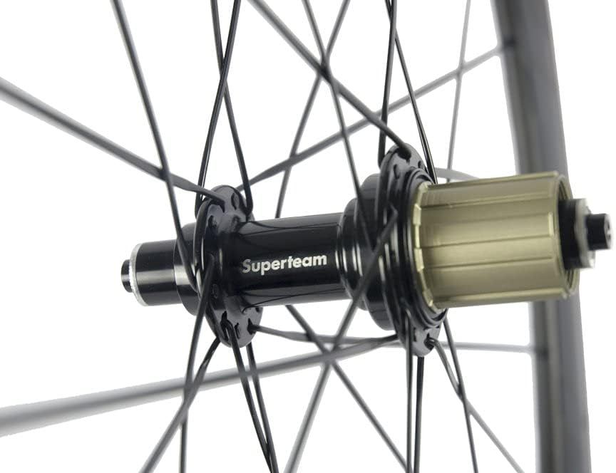 50mm クリンチャ ーホイールセット700c 23mm ロードバイク カーボン ホイール (ブラック) 50mm クリンチャ ーホイールセット700c 23mm ロードバイク カーボン ホイール (ブラック)