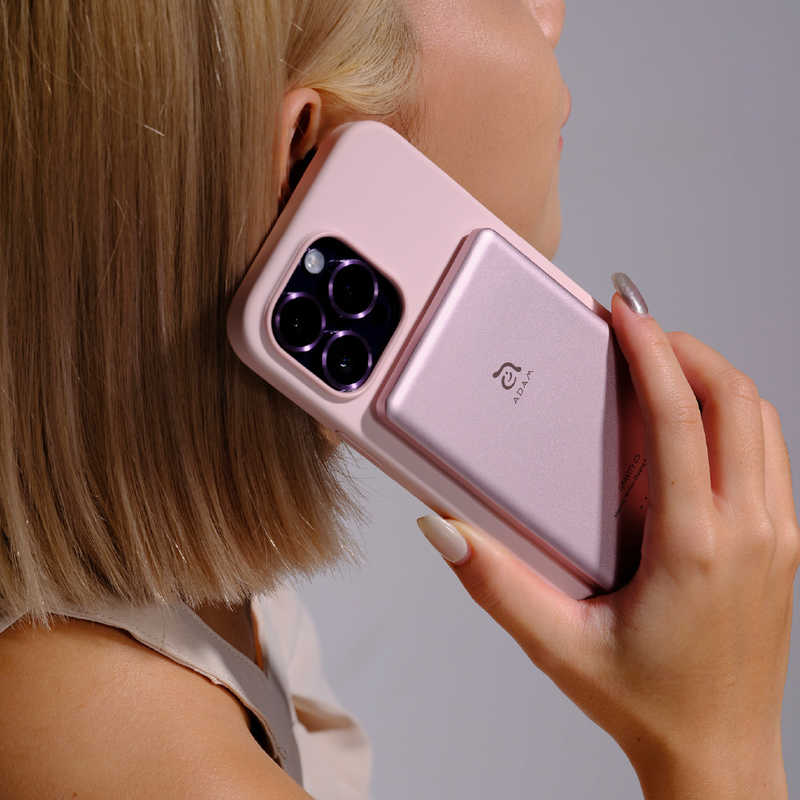 ADAMELEMENTS GRAVITY C5 Magsafe対応ワイヤレス充電 5000mAh 超薄型 モバイルバッテリー ピンク APBADGVC5PK ADAMELEMENTS GRAVITY C5 Magsafe対応ワイヤレス充電 5000mAh 超薄型 モバイルバッテリー ピンク APBADGVC5PK