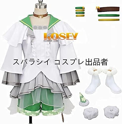 フルセットコスチューム+靴+太もも+髪飾り馬娘プリティダービー西雲空コスプレコスチュームハロ