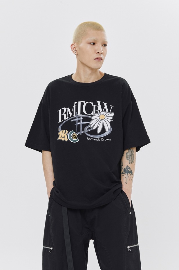 ROMANTIC CROWN】 REPAIRED SHINING LOGO TEE SHIRT Tシャツ