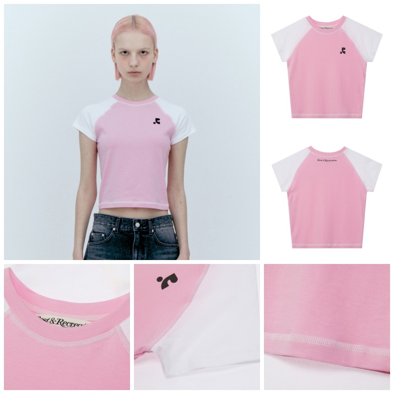 Rest&Recreation☆RAGLAN CROP TOP （4color） Rest & Recreation】RAGLAN CROP TOP 4色