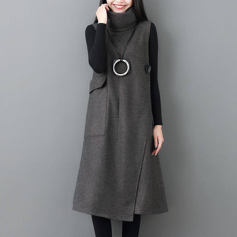 ジャンパースカート ロングワンピース Iライン ハイネック 裏ボア 裏起毛 ワンピース 膝丈 春秋 冬 シンプル ミディアム丈 コーデ おしゃれ ジャンパースカート ロングワンピース Iライン ハイネック 裏ボア 裏起毛 ワンピース 膝丈 春秋 冬 シンプル ミディアム丈 コーデ おしゃれ