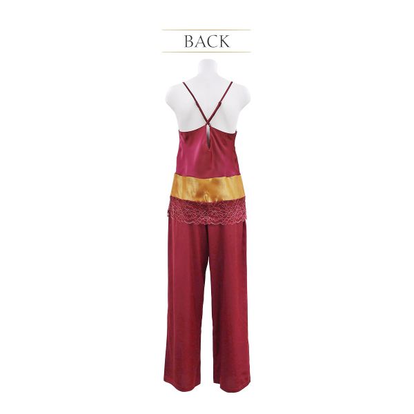 アンブラ ANNEBRA Classic ルームウェア キャミソール ロングパンツ セットアップ 上