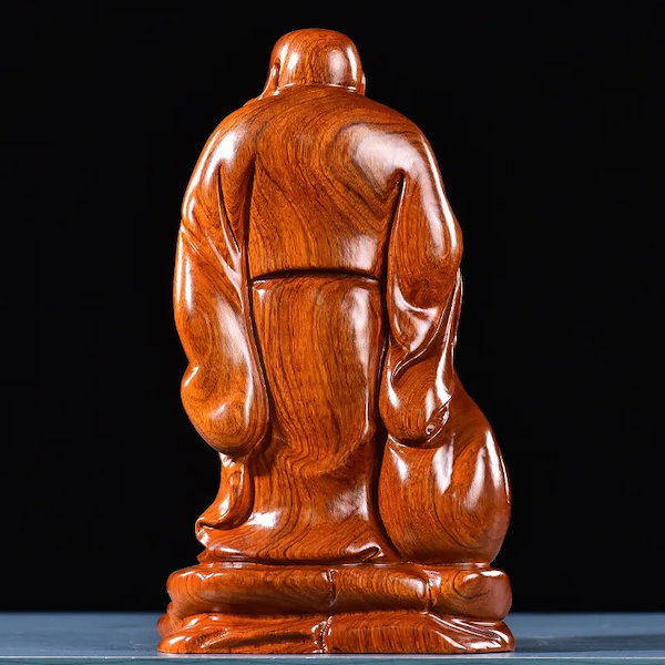 Qoo10] 仏像 七福神 布袋 木彫り 置物 木像