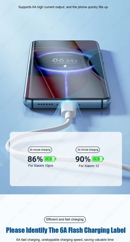 USB Type-C急速充電ケーブル,Xiaomi 6a,Redmi note 11, 12,ターボ,Xiaomi 13, 12 pro,poco