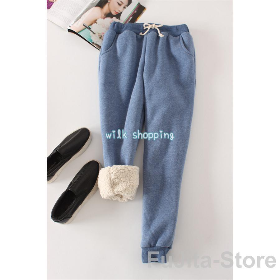 裏起毛 レディース スウェットパンツ ジョガーパンツ ズボン スウェット ルームウェア あったか リラックス もこもこ 防寒 大きいサイズ パンツ