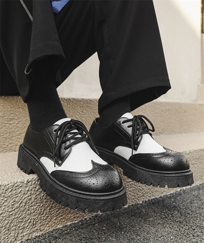 靴 ブーツ メンズ 厚底ラバーソールシューズ ヴィジュアル系 ビジュアル系 靴 くつ チャッカブーツ デザートブーツ ドレスシューズ レースアップ ローカット PUレザー 合成皮革 合皮 シンプル 大