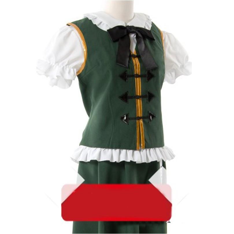 【即納】東方Project　紅美鈴 ほんめいりん 風 コスプレ衣装 演出服 変装 cosplay 仮装 二次会 イベント パーティー