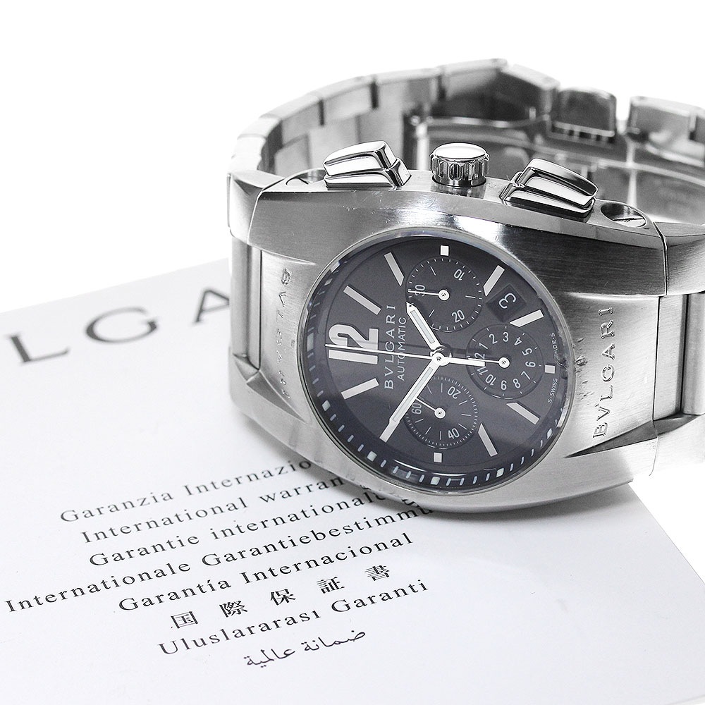 ブルガリ BVLGARI EG35SCH エルゴン クロノグラフ 自動巻き ボーイズ 保証書付き_860063【中古】 ブルガリ BVLGARI EG35SCH エルゴン クロノグラフ 自動巻き ボーイズ 保証書付き_860063【中古】