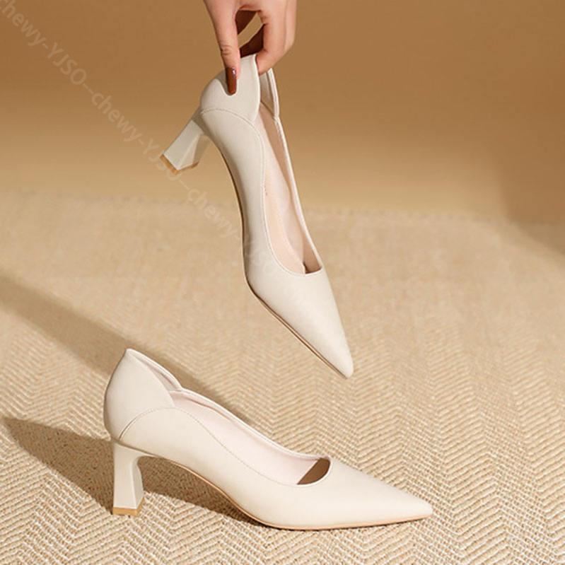 777円OFFクーポン パンプス 痛くない レディースパンプス ポインテッドトゥ ハイヒール 太ヒール 6cmヒール 結婚式 二次会 パーティー 歩きやすい 大きいサイズ 小さいサイズ オフィス フォ