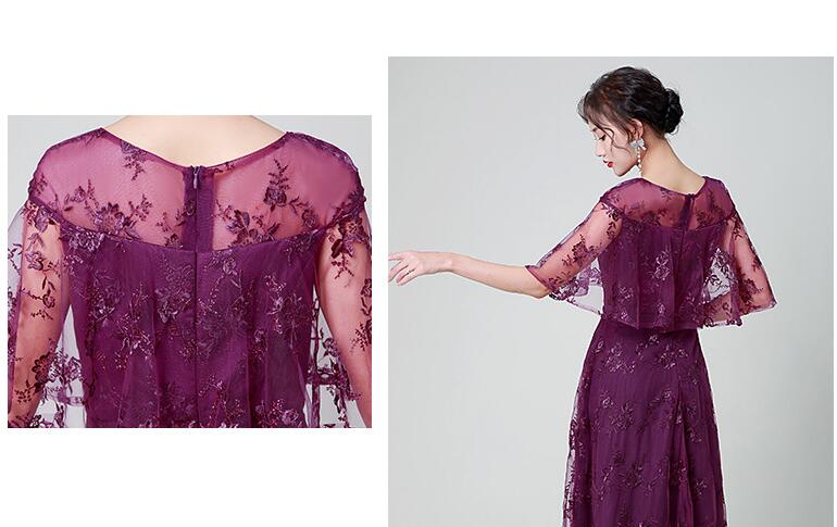 ワンピース　結婚式　パーティードレス　Vネック　2色　発表会　二次会　披露宴　ロングドレス　上品