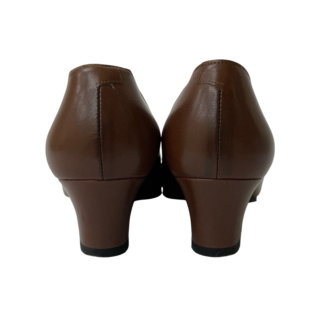 ヴィンテージ CD ロゴ リボンパンプス レザー ブラウン 14502 ヴィンテージ CD ロゴ リボンパンプス レザー ブラウン 14502