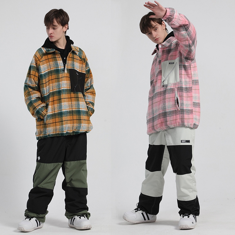 スノーボード ウェア パンツ 単品 メンズ レディース スノーウェア スキーウェア スノボ 切り替え 配色 防風防水防雪防寒保温通気 耐摩擦 韓国 mulan778.net