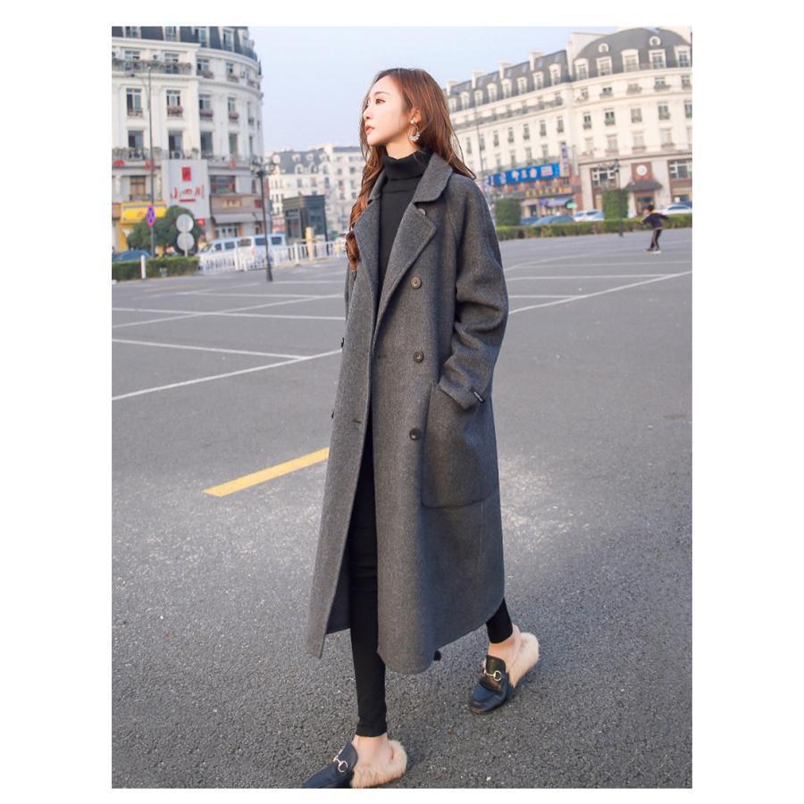 新作 トレンド チェスターコート コート レディース アウター ロングコート テーラードコート ゆったり 厚手 韓国風 暖かい 秋冬 通勤