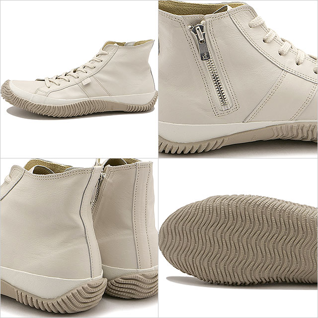 スニーカー ハイカット [SP443] SP-443 メンズレディース 日本製 カンガルーレザー サイドジップ MOVE スピングル ムーブ 当店激オシ