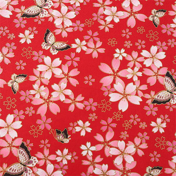 希少♡ふりふ ウールダッフルコート 花柄 和柄 桜 紫陽花 即完売注意 生地 桜 和柄 花柄 鮫小紋に桜 さくら 布 和風 綿100