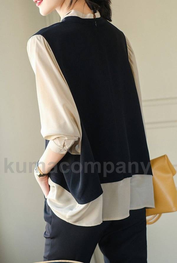 ドッキングシャツ レイヤード風トップス 重ね着風 シャツ ブラウス レディース 長袖 トップス 春 秋 ドルマンスリーブ 体型カバー 大きいサイズ 3L 4L 白 ゆったり シンプル カジュアル 通勤 ドッキングシャツ レイヤード風トップス 重ね着風 シャツ ブラウス レディース 長袖 トップス 春 秋 ドルマンスリーブ 体型カバー 大きいサイズ 3L 4L 白 ゆったり シンプル カジュアル 通勤