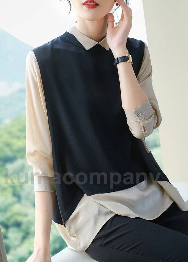 ドッキングシャツ レイヤード風トップス 重ね着風 シャツ ブラウス レディース 長袖 トップス 春 秋 ドルマンスリーブ 体型カバー 大きいサイズ 3L 4L 白 ゆったり シンプル カジュアル 通勤 ドッキングシャツ レイヤード風トップス 重ね着風 シャツ ブラウス レディース 長袖 トップス 春 秋 ドルマンスリーブ 体型カバー 大きいサイズ 3L 4L 白 ゆったり シンプル カジュアル 通勤