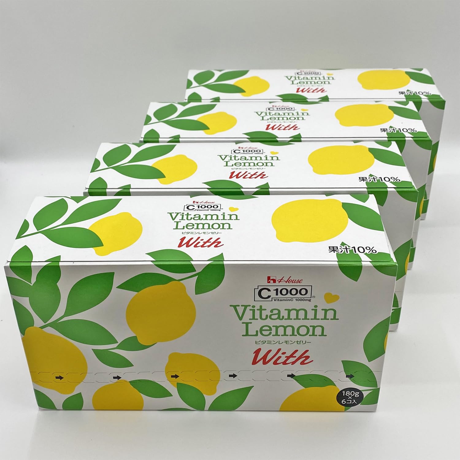 【Amazon.co.jp 限定】 With(ウィズ) ハウスウェルネスフーズ C1000 ビタミンレモンゼリー180g×24袋