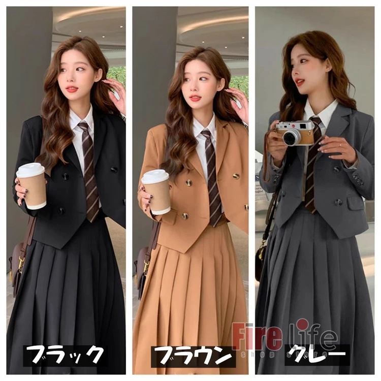 卒業式 女の子 卒業スーツ スカートスーツ 入学式スーツ セットアップ 卒服 JK制服 フォーマルスーツ 子供スーツ スーツジャケット ロング丈プリーツスカート セミフォーマル 七五三 成人式 女の子 fabempireskincare.com