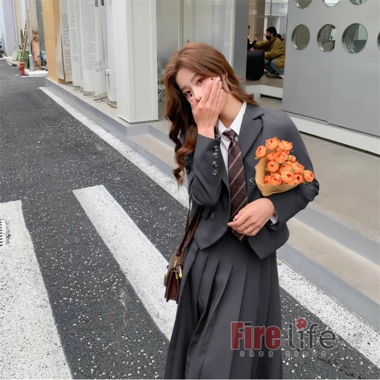 卒業式 女の子 卒業スーツ スカートスーツ 入学式スーツ セットアップ 卒服 JK制服 フォーマルスーツ 子供スーツ スーツジャケット ロング丈プリーツスカート セミフォーマル 七五三 成人式 女の子 fabempireskincare.com