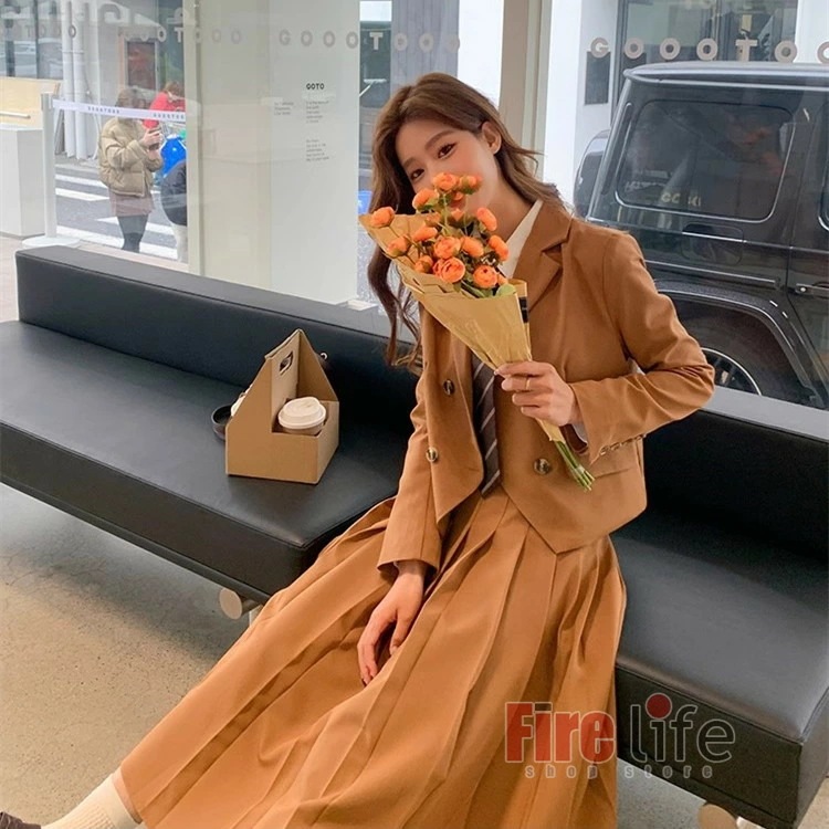 卒業式 女の子 卒業スーツ スカートスーツ 入学式スーツ セットアップ 卒服 JK制服 フォーマルスーツ 子供スーツ スーツジャケット ロング丈プリーツスカート セミフォーマル 七五三 成人式 女の子 fabempireskincare.com