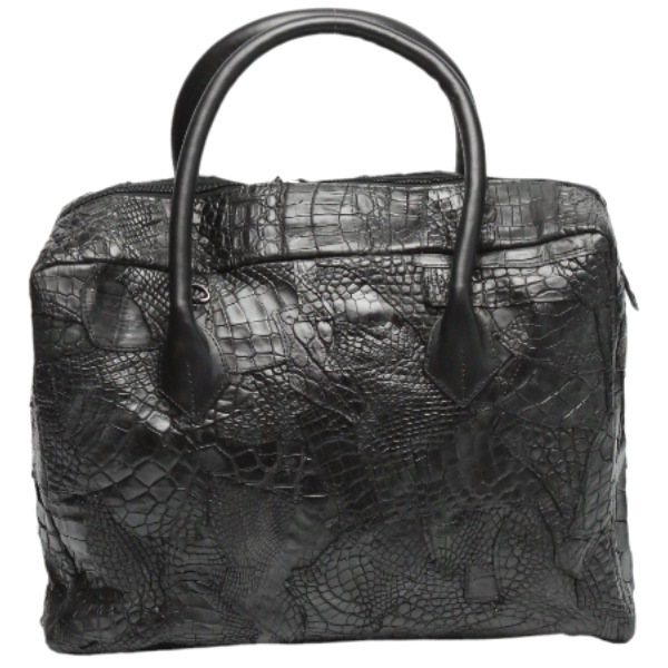 クロコダイル11821 クロコパッチ 訳あり 2WAY ブラック