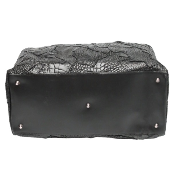 クロコダイル11821 クロコパッチ 訳あり 2WAY ブラック