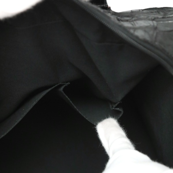 クロコダイル11821 クロコパッチ 訳あり 2WAY ブラック