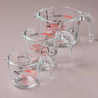 pyrex スヌーピー 計量カップ 3点セット Pyrex スヌーピー 計量カップ 3セット パイレックス｜Yahoo