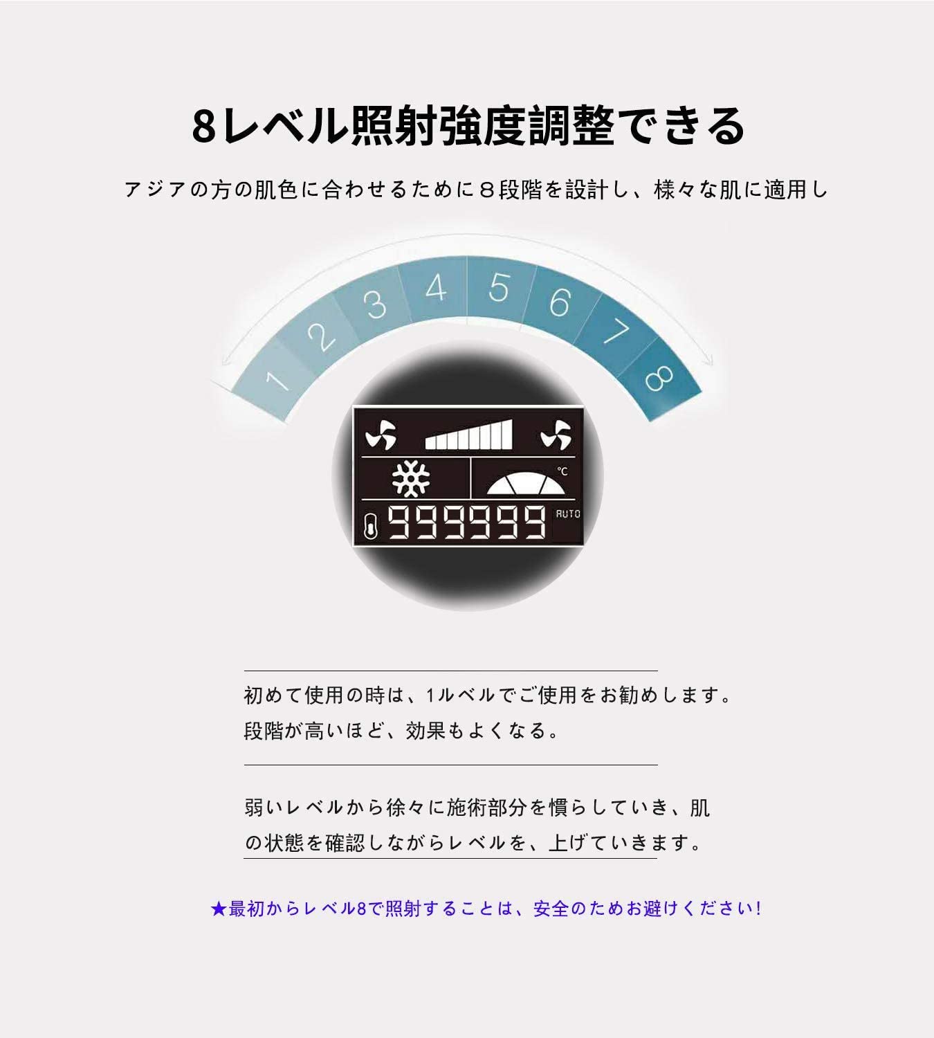 99万発自動照射モードIPL冷感無痛永久脱毛器8段階調節腕足脇背ワキ ビキニライン 自宅用男女兼用