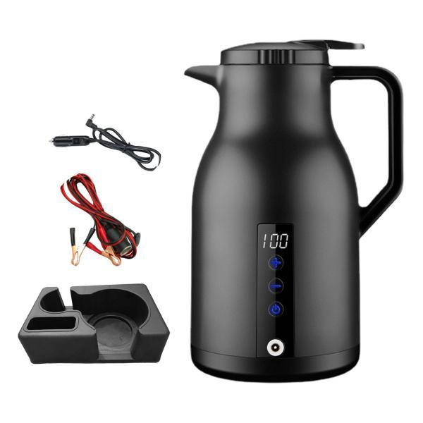 沸騰湯ケトルトラックケトル給湯器ボトル茶ミルク水用ブラックベース付き 沸騰湯ケトルトラックケトル給湯器ボトル茶ミルク水用ブラックベース付き