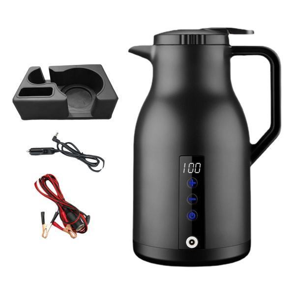 沸騰湯ケトルトラックケトル給湯器ボトル茶ミルク水用ブラックベース付き 沸騰湯ケトルトラックケトル給湯器ボトル茶ミルク水用ブラックベース付き