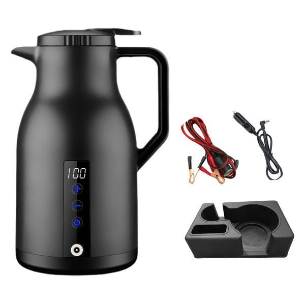 沸騰湯ケトルトラックケトル給湯器ボトル茶ミルク水用ブラックベース付き 沸騰湯ケトルトラックケトル給湯器ボトル茶ミルク水用ブラックベース付き